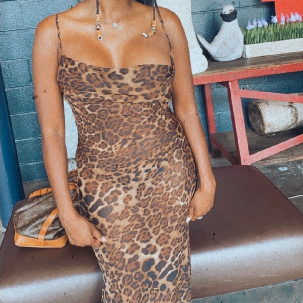 Leopard Slip Dress